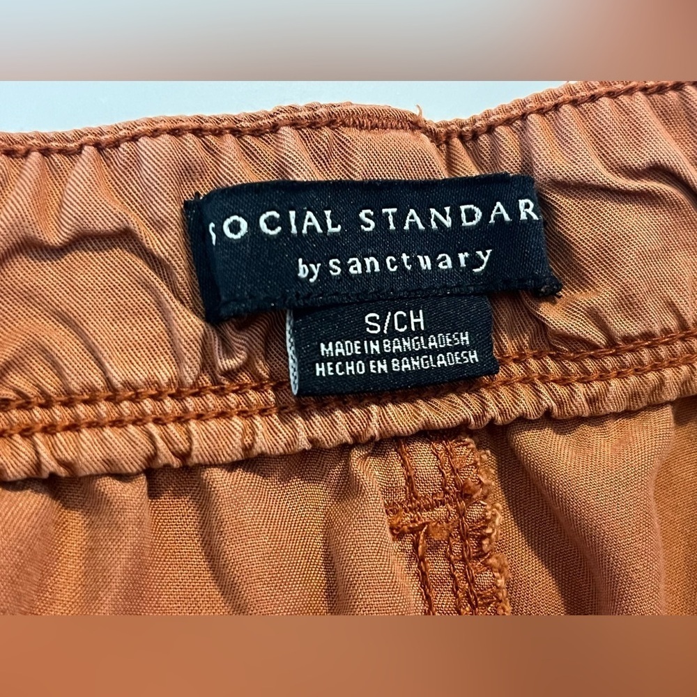 Social Standard by Sanctuary Women's Orange Casual Fortune Shorts Size Small - Picture 3 of 14